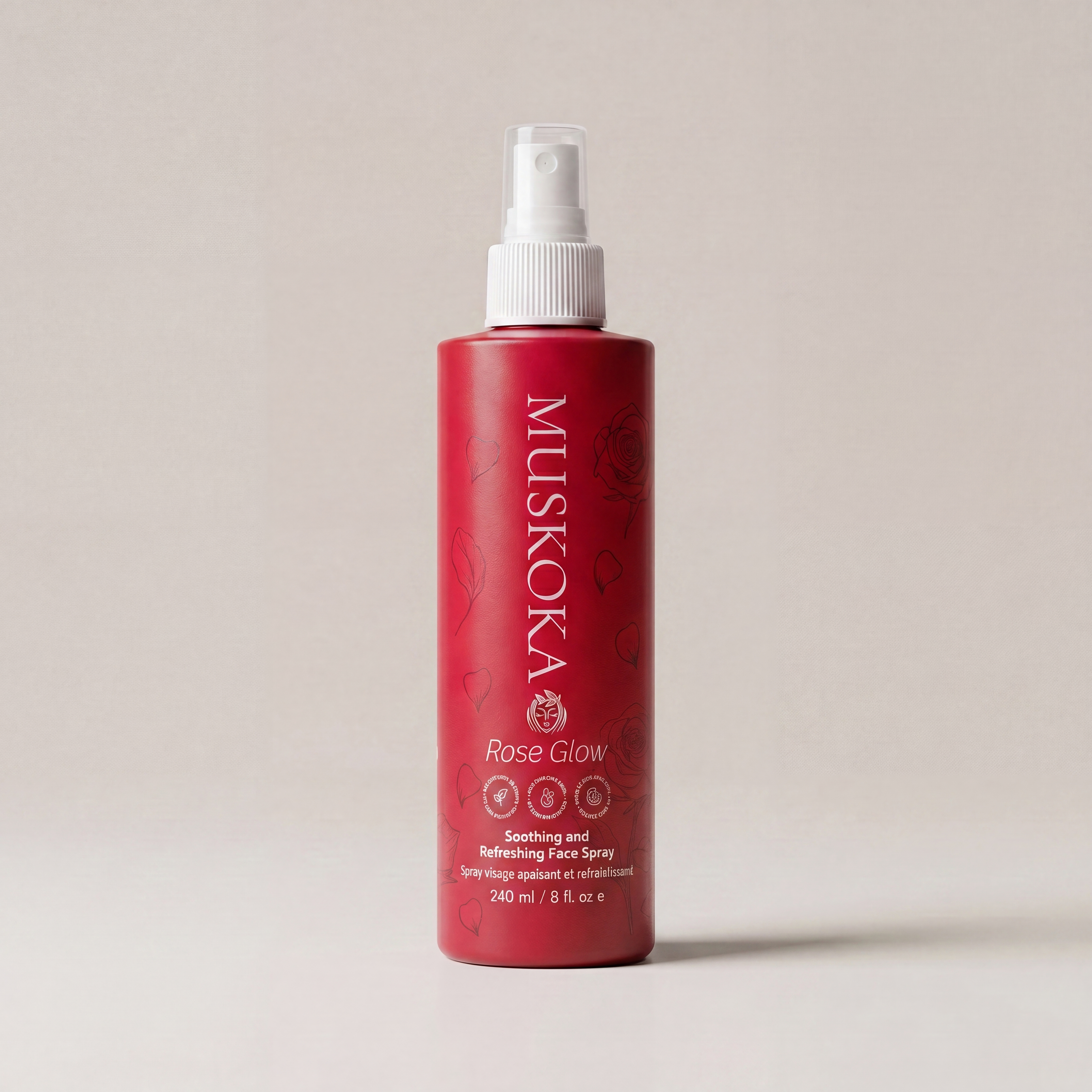 Brumisateur Facial à l'Acide Hypochloreux et à l'Eau de Rose Rose Glow
