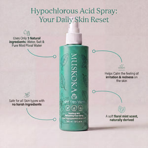 Mint Freshness Hypochlorous Acid Facial Mist with Peppermint Floral Water