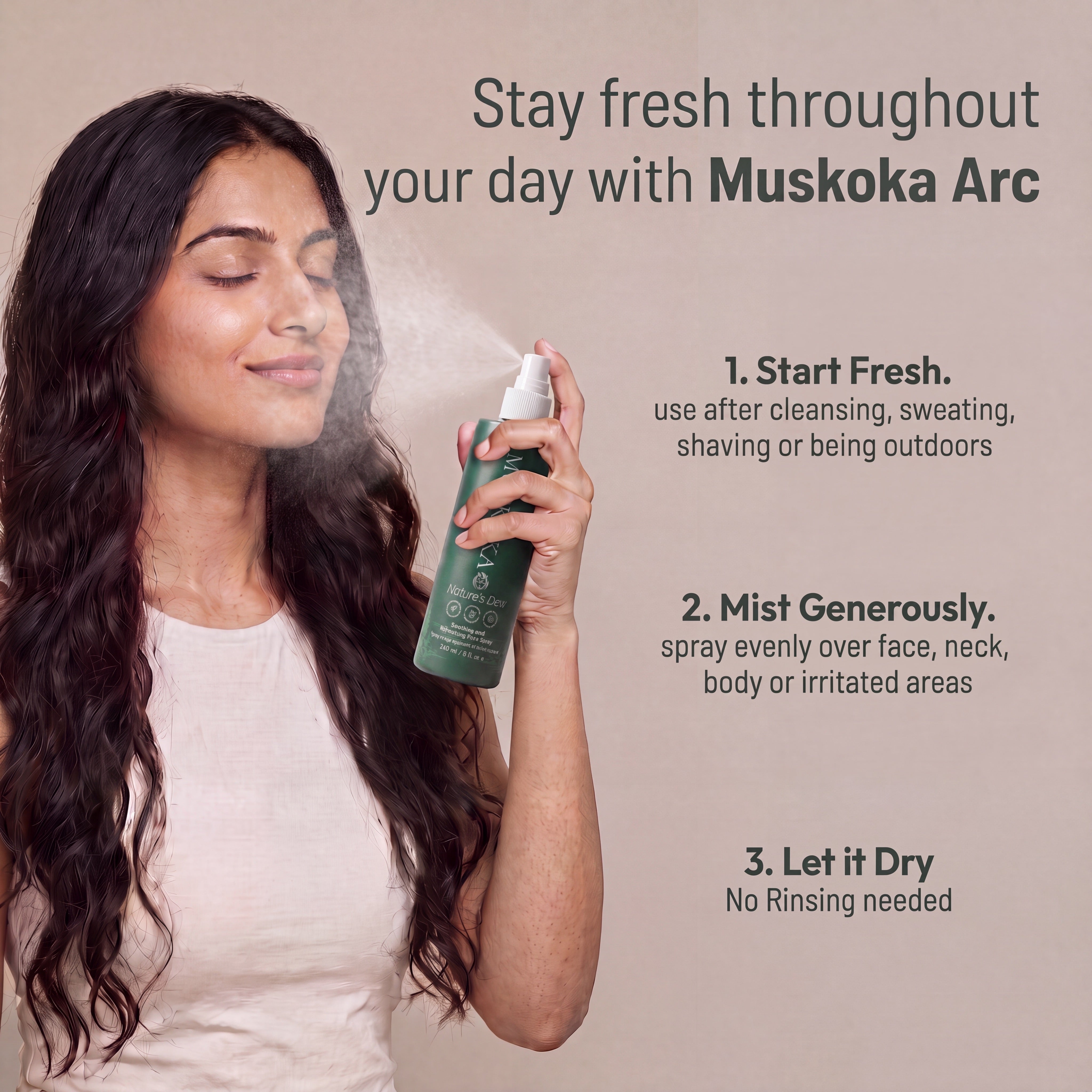 Nature's Dew Unscented Hypochlorous Acid Facial Mist